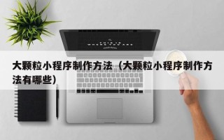 永州大颗粒小程序制作方法（大颗粒小程序制作方法有哪些）
